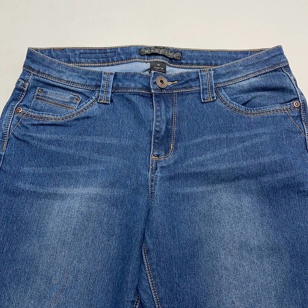 BACCINI Women’s 10 Long Boot Leg Blue Jeans
